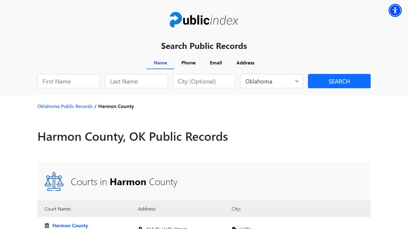 Harmon County, OK Public Court, Arrest and Inmate Records - ThePublicIndex